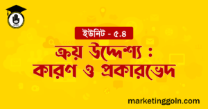ক্রয় উদ্দেশ্য কারণ ও প্রকারভেদ