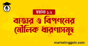 বাজার ও বিপণনের মৌলিক ধারণাসমূহ