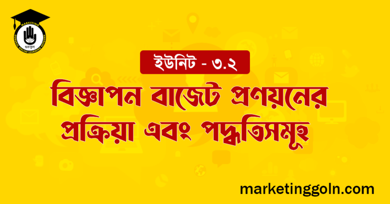 বিজ্ঞাপন বাজেট প্রণয়নের প্রক্রিয়া এবং পদ্ধতিসমূহ