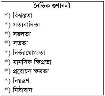 ব্যক্তিত্ব ও গুণাবলী